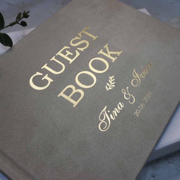 guest book, knjiga dojmova, prazan album, album za vjenčanje, magical book lab, baršunasti album