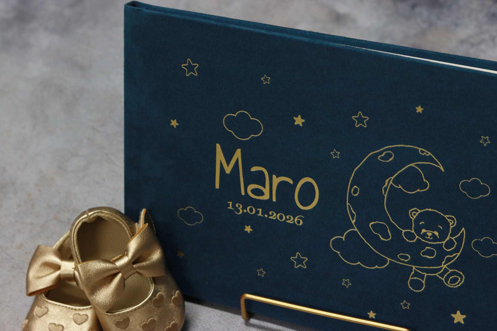 radosnica za bebe personalizirana radosnica magical book lab foto knjiga foto album barsunasti album